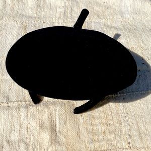 Vintage Chic Black Beret by Bandeaux by Marina Killery, Custom Hats New York